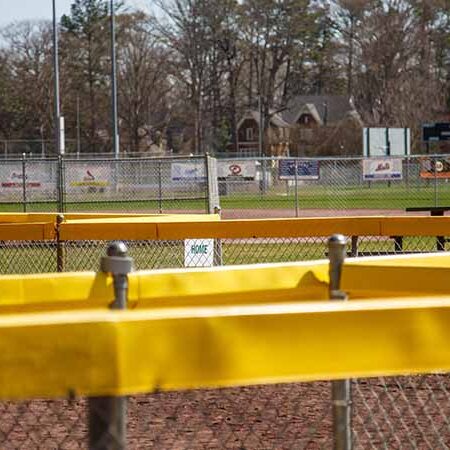 Baseball complex chain-link fence