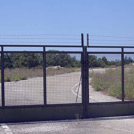 Large strong metal security gate