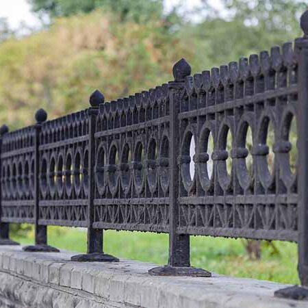 Wrought iron wall topper